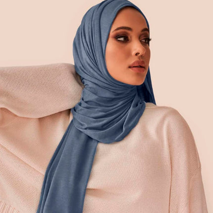 Hijab en Jersey Modal Femme Musulmane – Extensible et Confortable - BONSOOQ