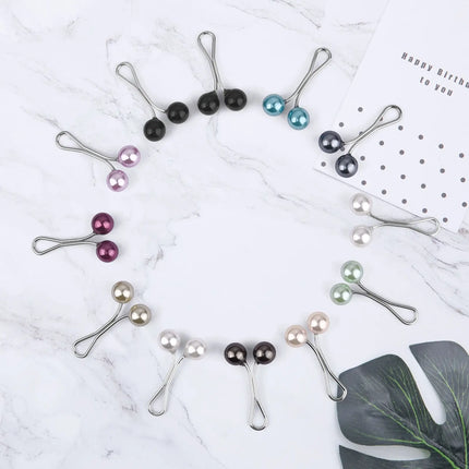 Clips Hijab Perles Femme Musulmane – Lot 12 Élégants - BONSOOQ