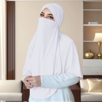 Hijab Instantané à Sangles Femme Musulmane – Jersey Modal Élégant Uni - BONSOOQ