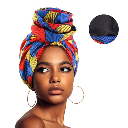 Turban Satiné Femme Musulmane – Imprimé Floral Aïd Élégant - BONSOOQ