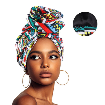 Turban Satiné Femme Musulmane – Imprimé Floral Aïd Élégant - BONSOOQ