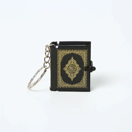 Porte-clés Musulman Mini Coran Résine – Accessoire Spirituel Papier Réel - BONSOOQ