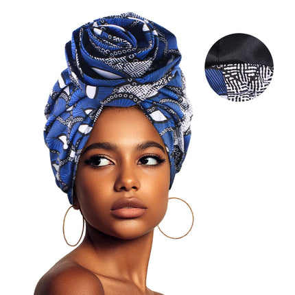 Turban Satiné Femme Musulmane – Imprimé Floral Aïd Élégant - BONSOOQ