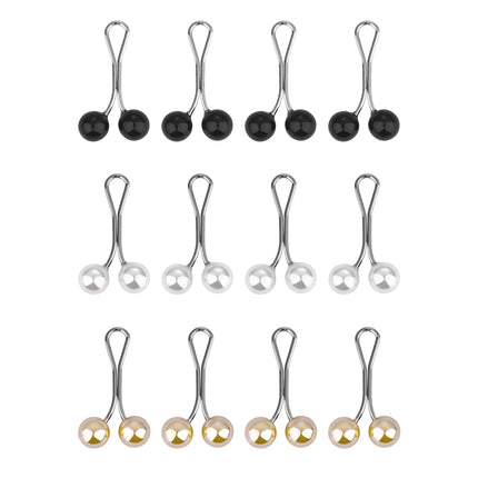 Clips Hijab Perles Femme Musulmane – Lot 12 Élégants - BONSOOQ