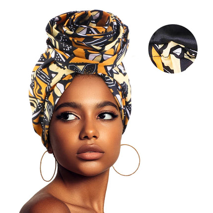 Turban Satiné Femme Musulmane – Imprimé Floral Aïd Élégant - BONSOOQ