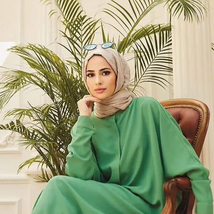 Robe Musulmane Boutonnée Femme – Abaya Élégante - BONSOOQ