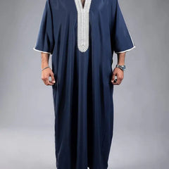 Galabiyeh Homme Musulman – Vêtement Islamique Traditionnel Élégant - BONSOOQ