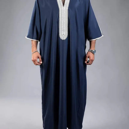Galabiyeh Homme Musulman – Vêtement Islamique Traditionnel Élégant - BONSOOQ
